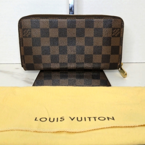 Louis Vuitton Damier Ebene Zippy Wallet with Dust Bag - Picture 2 of 10